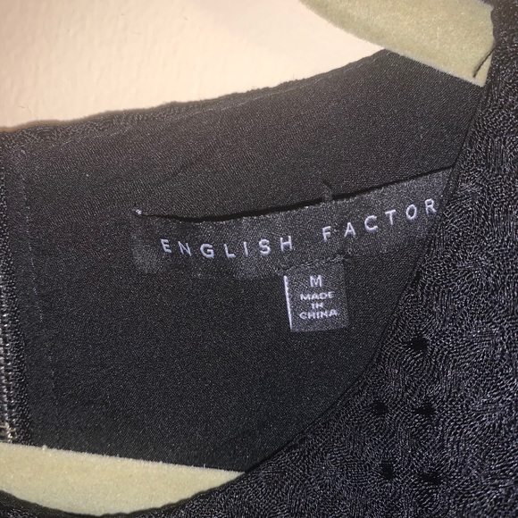 ENGLISH FACTORY fringe black sheath dress - Picture 6 of 11